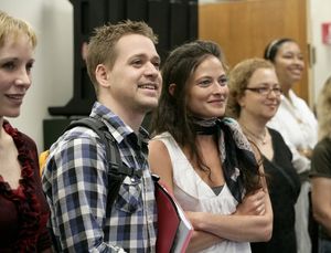 Charlotte d'Amboise, T.R. Knight and Lara Pulver @ BroadwayWorld Charlotte d'Amboise, T.R. Knight and Lara Pulver Photo